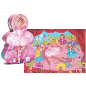 Djeco Ballerina puzzel, 3070900072275,  Djeco, Ballerina, puzzel, 36 stukjes, dj07227, silhouet, djeco puzzel, 4 jaar, djeco piuzzel ballerina