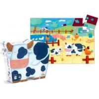 Djeco silhouet puzzel Koe - 07205