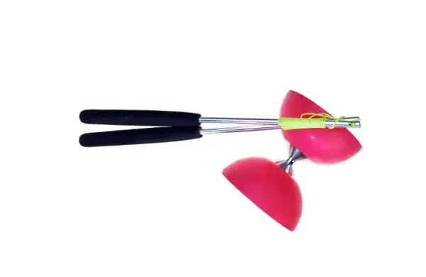 Diabolol roze met aluminium stokken - 105 mm doorsnede