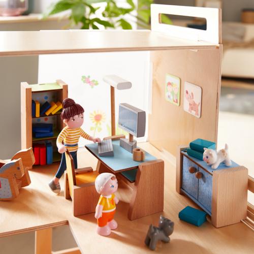 Haba Little Friends [3 jaar +] - Poppenhuismeubeltjes Werkkamer - 306155 - De Haba speelgoed winkel