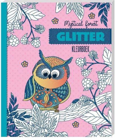 Glitter kleurboek - Mystical forest