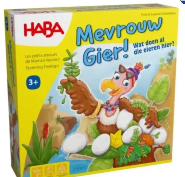 Haba spel [3 jaar +] Mevrouw Gier! Wat doen al die eieren hier?