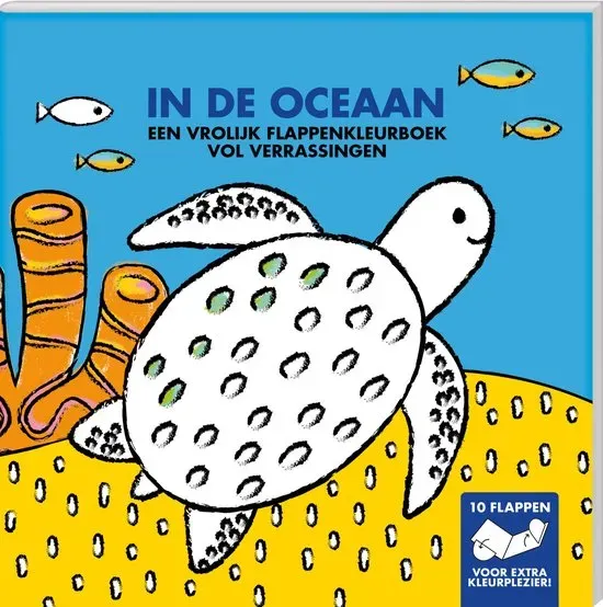 In de oceaan - Een vrolijk flappenkleurboek vol verrassingen