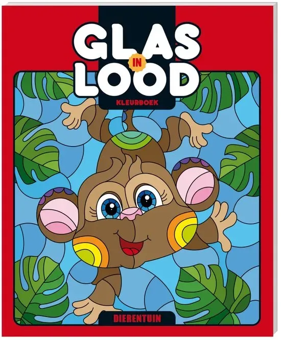 Glas in lood - Kleurboek - Dierentuin