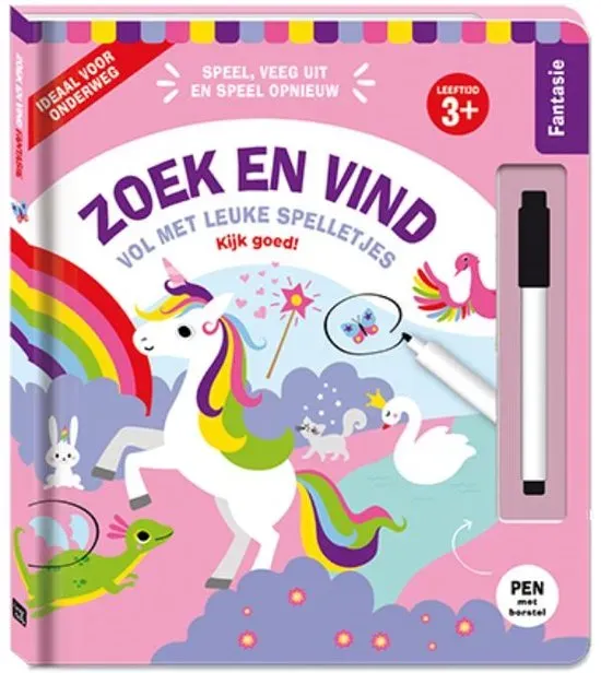 Kijk- en zoekboek - Fantasie - Vol met leuke spelletjes