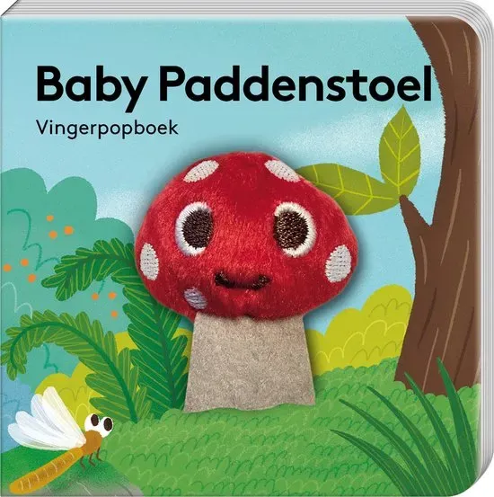 Vingerpopboekje Baby Paddenstoel