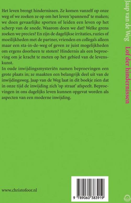 Christofoor Adult - Lof der hindernissen, inwijdingsmotieven in het dagelijks leven - Jaap van de Weg - paperback