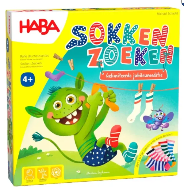 Haba spel [4 jaar +] Sokken zoeken jubileum editie