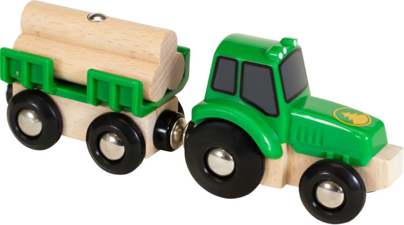 Brio tractor met aanhanger